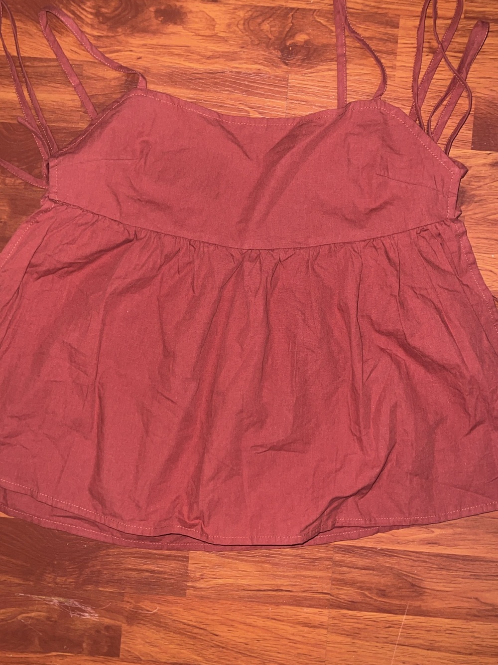 Women’s Spaghetti Strap Tank Top - Rustic Red
